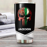 Personalized Italian Firefighter Skull Tumbler Printed 22NOV-HY29