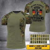 Personalized We Owe Illegals Nothing We Owe Our German Veteran Everything 3D Printed Tshirts 22NOV-HQ29