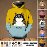 Personalized Cat Lovers Mixed 3D Hoodie Printed QTHQ3011