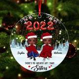 Personalized Besties Forever Soul Sisters Besties Gifts  2022-2023 Christmas Acrylic/Plastic Ornament Printed TNDT3011