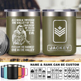 Personalized Canadian Solider/ Veteran With Your Unit Logo Laser Handle Cup Printed 22DEC-HQ06