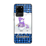 Personalized Snowman Grandma & Kid Name Christmas Phonecase 3D Printed 22DEC-HQ06