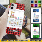 Personalized Snowman Grandma & Kid Name Christmas Phonecase 3D Printed 22DEC-HQ06