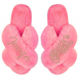 Personalized Besties Forever Soul Sisters Besties Gifts Fur Slippers Printed PNDT0612