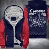 Personalized Grandma Granddaughter's Best Friend Grandson's Best Partner In Crime Printed Fleece Hoodie 22DEC-HQ06