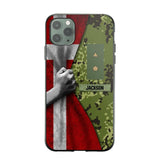 Personalized Danish Solider/Veteran Rank Camo Phonecase 3D Printed 22DEC-HY07