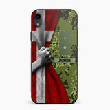 Personalized Danish Solider/Veteran Rank Camo Phonecase 3D Printed 22DEC-HY07