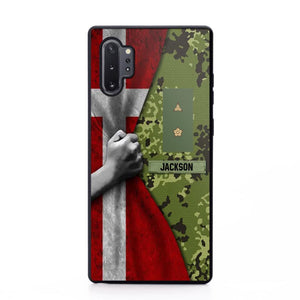 Personalized Danish Solider/Veteran Rank Camo Phonecase 3D Printed 22DEC-HY07