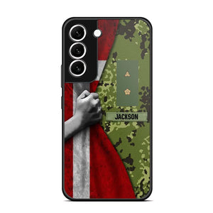 Personalized Danish Solider/Veteran Rank Camo Phonecase 3D Printed 22DEC-HY07