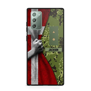 Personalized Danish Solider/Veteran Rank Camo Phonecase 3D Printed 22DEC-HY07