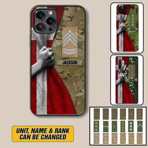 Personalized Danish Solider/Veteran Rank Camo Phonecase 3D Printed 22DEC-HY07