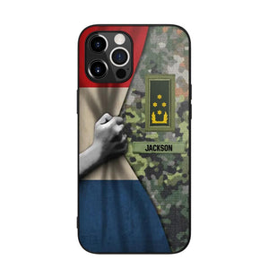 Personalized Netherlands Solider/Veteran Rank Camo Phonecase 3D Printed 22DEC-HY07