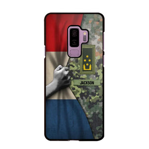 Personalized Netherlands Solider/Veteran Rank Camo Phonecase 3D Printed 22DEC-HY07