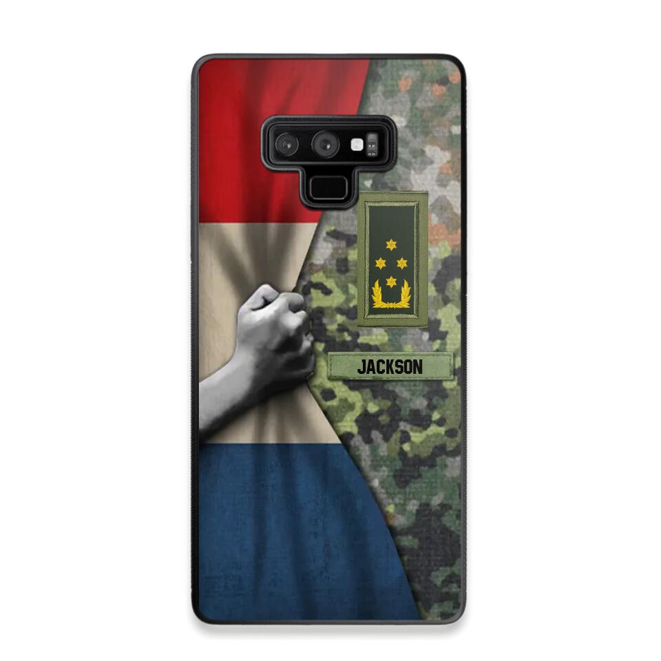 Personalized Netherlands Solider/Veteran Rank Camo Phonecase 3D Printed 22DEC-HY07