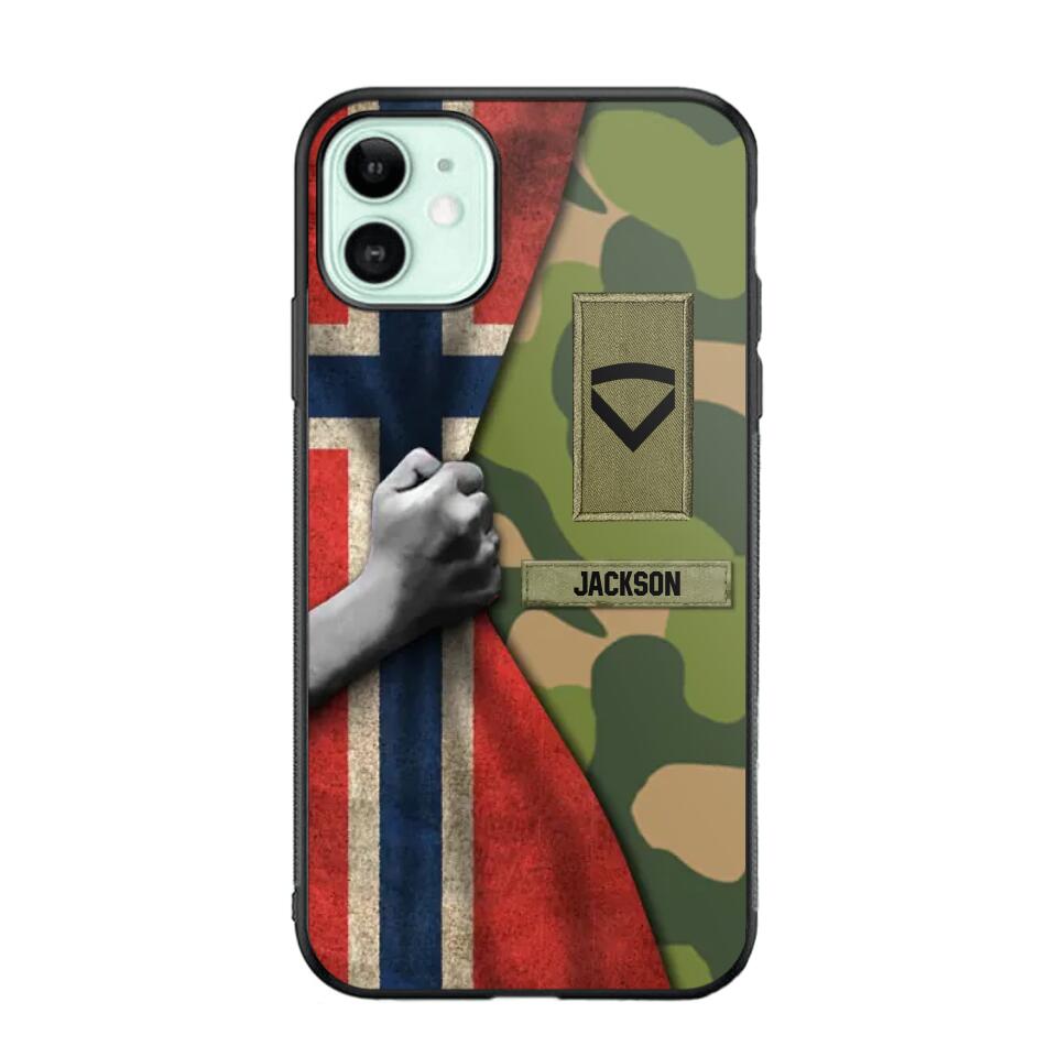 Personalized Norwegian Solider/Veteran Rank Camo Phonecase 3D Printed 22DEC-HY07