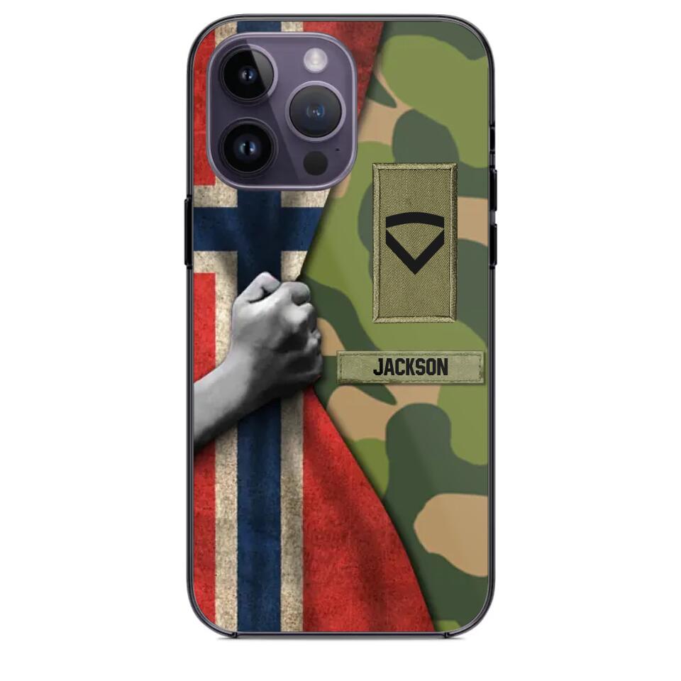 Personalized Norwegian Solider/Veteran Rank Camo Phonecase 3D Printed 22DEC-HY07