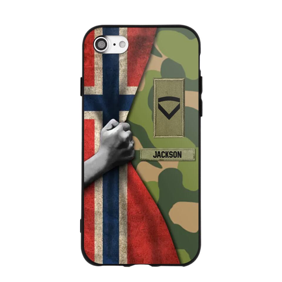 Personalized Norwegian Solider/Veteran Rank Camo Phonecase 3D Printed 22DEC-HY07