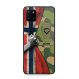 Personalized Norwegian Solider/Veteran Rank Camo Phonecase 3D Printed 22DEC-HY07