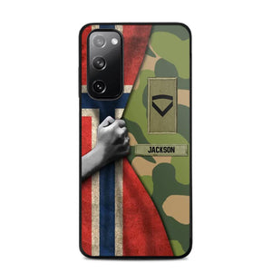 Personalized Norwegian Solider/Veteran Rank Camo Phonecase 3D Printed 22DEC-HY07