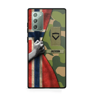 Personalized Norwegian Solider/Veteran Rank Camo Phonecase 3D Printed 22DEC-HY07