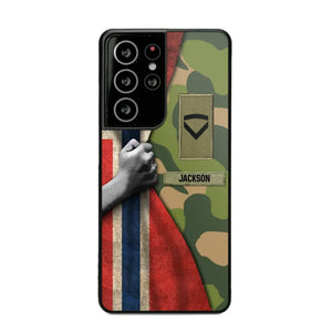 Personalized Norwegian Solider/Veteran Rank Camo Phonecase 3D Printed 22DEC-HY07