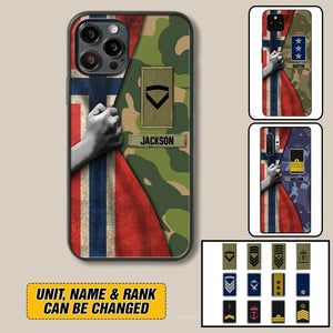 Personalized Norwegian Solider/Veteran Rank Camo Phonecase 3D Printed 22DEC-HY07