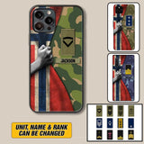 Personalized Norwegian Solider/Veteran Rank Camo Phonecase 3D Printed 22DEC-HY07