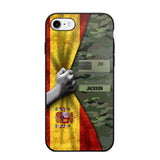 Personalized Spanish Solider/Veteran Rank Camo Phonecase 3D Printed 22DEC-HY07