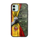 Personalized Spanish Solider/Veteran Rank Camo Phonecase 3D Printed 22DEC-HY07