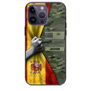 Personalized Spanish Solider/Veteran Rank Camo Phonecase 3D Printed 22DEC-HY07