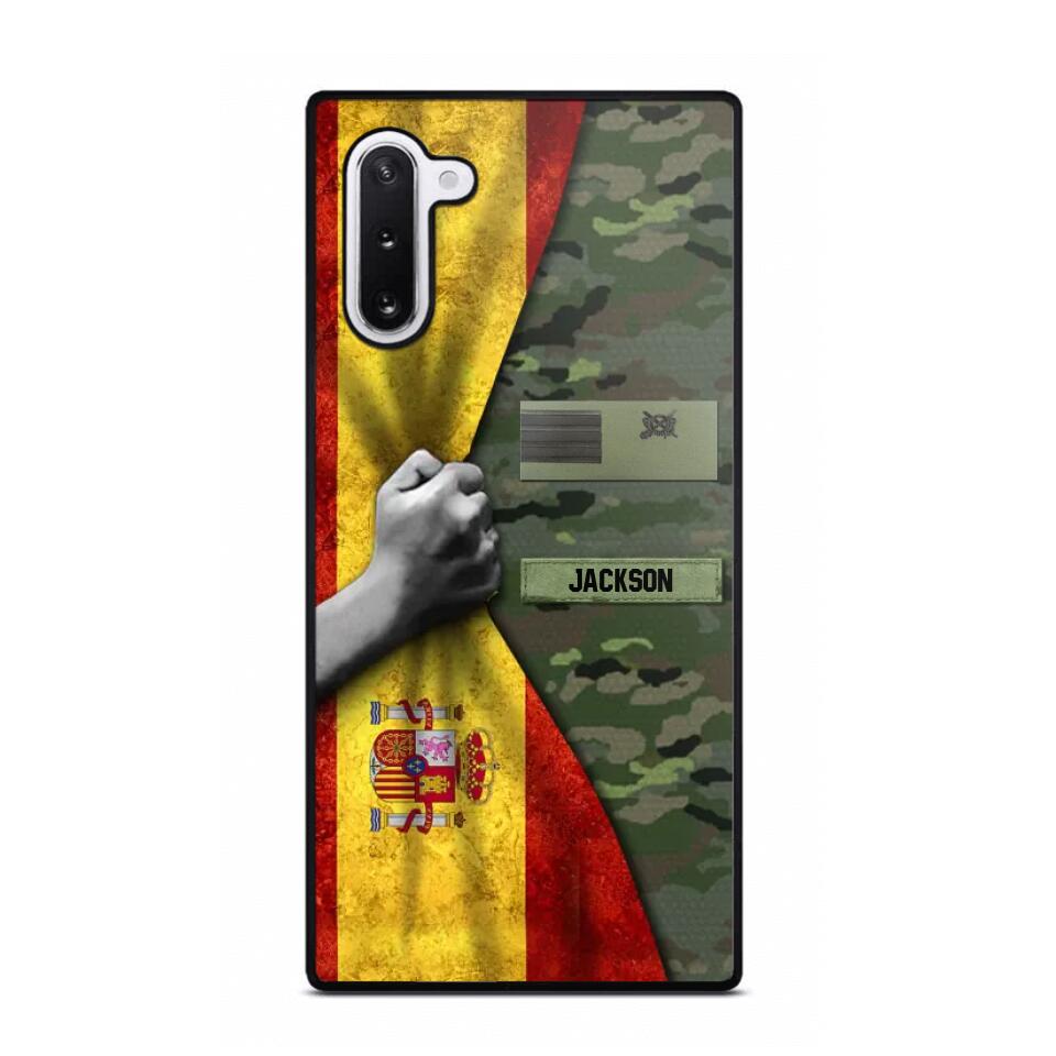 Personalized Spanish Solider/Veteran Rank Camo Phonecase 3D Printed 22DEC-HY07