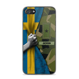 Personalized Sweden Solider/Veteran Rank Camo Phonecase 3D Printed 22DEC-HY07