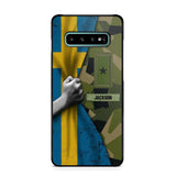 Personalized Sweden Solider/Veteran Rank Camo Phonecase 3D Printed 22DEC-HY07