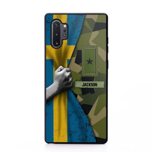 Personalized Sweden Solider/Veteran Rank Camo Phonecase 3D Printed 22DEC-HY07