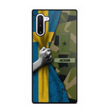 Personalized Sweden Solider/Veteran Rank Camo Phonecase 3D Printed 22DEC-HY07