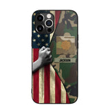 Personalized US Solider/Veteran Rank Camo Phonecase 3D Printed 22DEC-HY07