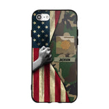 Personalized US Solider/Veteran Rank Camo Phonecase 3D Printed 22DEC-HY07