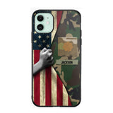 Personalized US Solider/Veteran Rank Camo Phonecase 3D Printed 22DEC-HY07