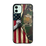 Personalized US Solider/Veteran Rank Camo Phonecase 3D Printed 22DEC-HY07