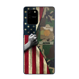 Personalized US Solider/Veteran Rank Camo Phonecase 3D Printed 22DEC-HY07