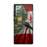 Personalized Canadian Solider/Veteran Rank Camo Flag Phonecase 3D Printed 22DEC-DT08