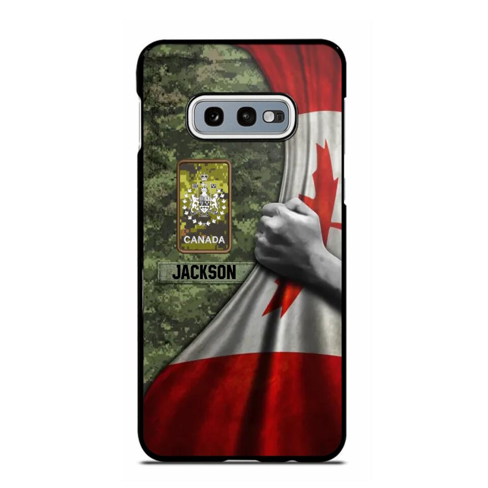 Personalized Canadian Solider/Veteran Rank Camo Flag Phonecase 3D Printed 22DEC-DT08