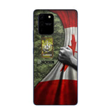 Personalized Canadian Solider/Veteran Rank Camo Flag Phonecase 3D Printed 22DEC-DT08