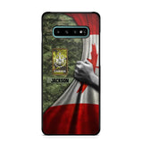 Personalized Canadian Solider/Veteran Rank Camo Flag Phonecase 3D Printed 22DEC-DT08