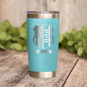 Personalized Philadelphia  Police With Name Laser Tumbler Printed QTDT1212