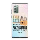 Personalized That's What I Do I Pet Cats And Play Guitars Phonecase 3D Printed PNHY1312