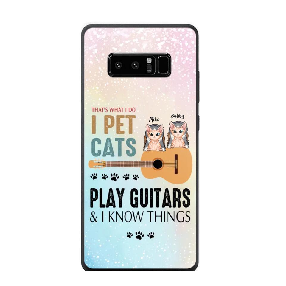 Personalized That's What I Do I Pet Cats And Play Guitars Phonecase 3D Printed PNHY1312