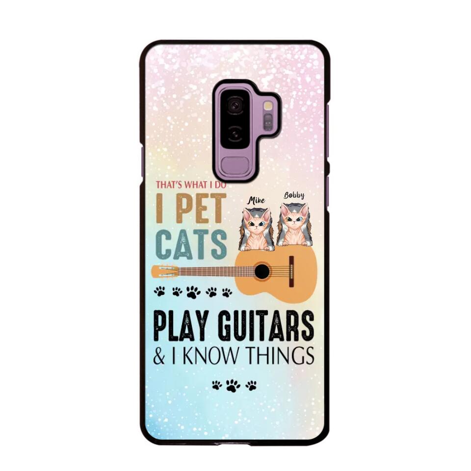 Personalized That's What I Do I Pet Cats And Play Guitars Phonecase 3D Printed PNHY1312