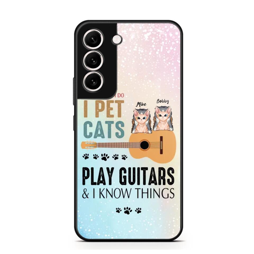 Personalized That's What I Do I Pet Cats And Play Guitars Phonecase 3D Printed PNHY1312