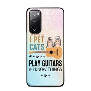 Personalized That's What I Do I Pet Cats And Play Guitars Phonecase 3D Printed PNHY1312